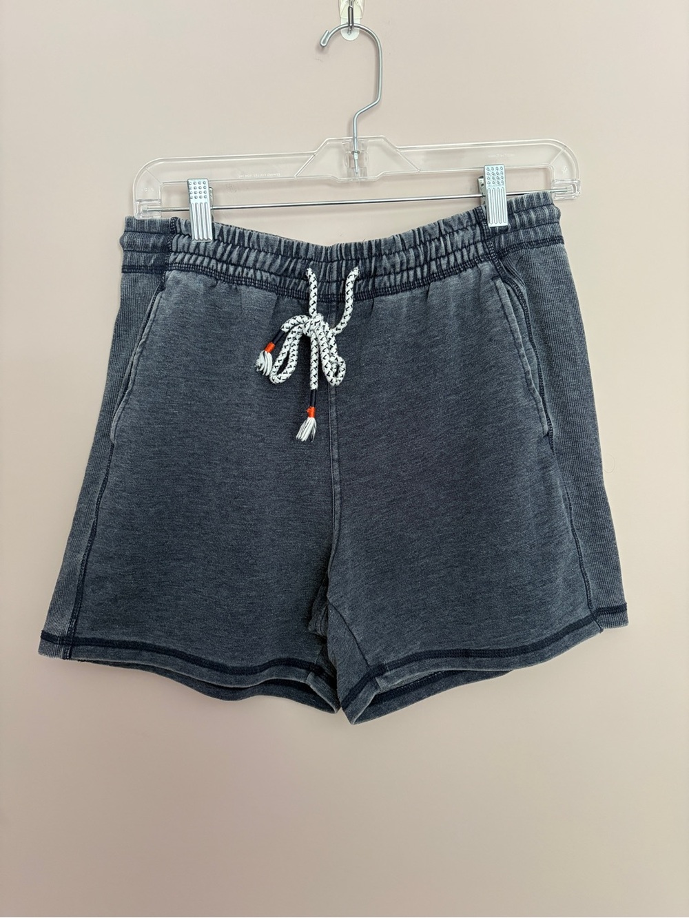 Sunnyside by Sundry Denim Blue Sweatshirt and Shorts Set Medium - Picture 6 of 8